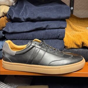 Bruno Magli Black and Tan Men's Sneakers